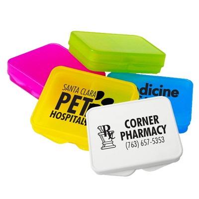 Pocket and Purse 2-Compartment Pill Case